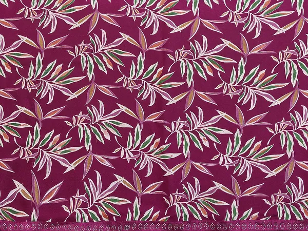 Printed_Lace_Border_Saree_With_UnStitched_Blouse_Piece_(MAROON)