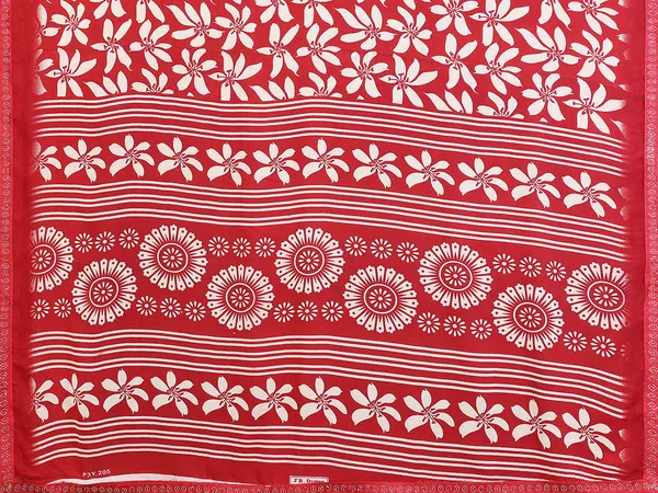 Printed_Lace_Border_Saree_With_UnStitched_Blouse_Piece_(RED)