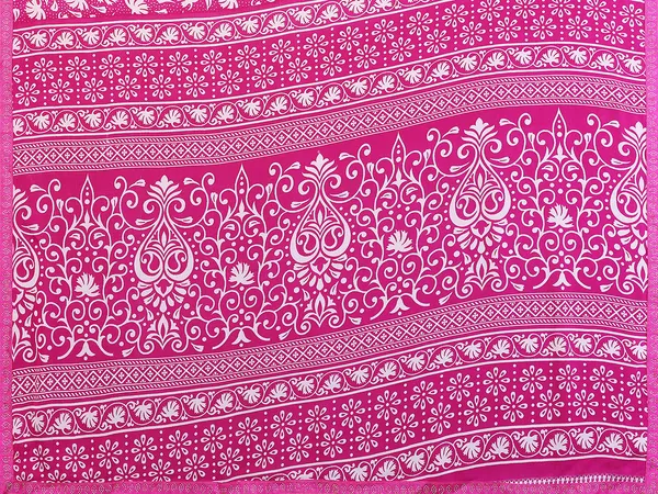 Printed_Lace_Border_Saree_With_UnStitched_Blouse_Piece_(Pink)