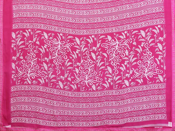 Printed_Lace_Border_Saree_With_UnStitched_Blouse_Piece_(Pink)