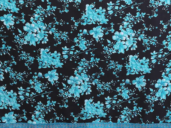 Floral_Print_Lace_Border_Saree_With_UnStitched_Blouse_Piece_(BLUE)