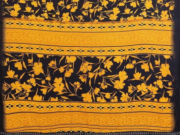 Floral_Print_Lace_Border_Saree_With_UnStitched_Blouse_Piece_(YELLOW)
