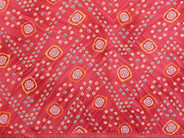 Bandhani_Print_Lace_Border_Saree_With_UnStitched_Blouse_Piece_(RED)