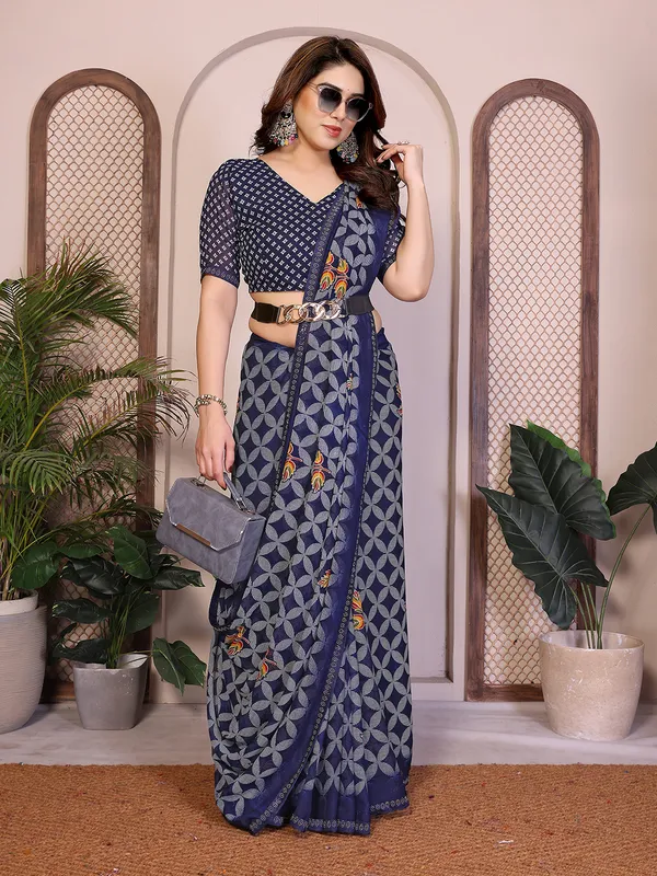Printed_Lace_Border_Saree_With_UnStitched_Blouse_Piece_(BLUE)