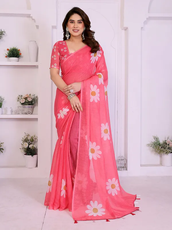 Digital_Print_Cotton_Linen_Saree
