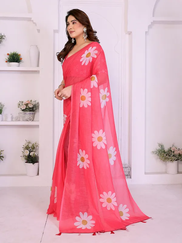 Digital_Print_Cotton_Linen_Saree