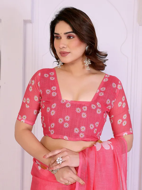 Digital_Print_Cotton_Linen_Saree
