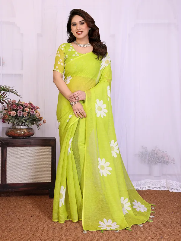 Digital_Print_Cotton_Linen_Saree