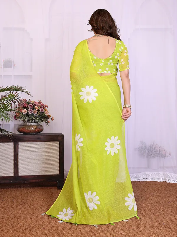 Digital_Print_Cotton_Linen_Saree
