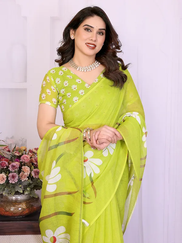 Digital_Print_Cotton_Linen_Saree