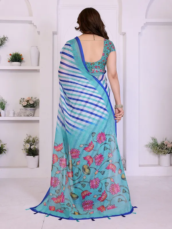 Digital_Print_Cotton_Linen_Saree