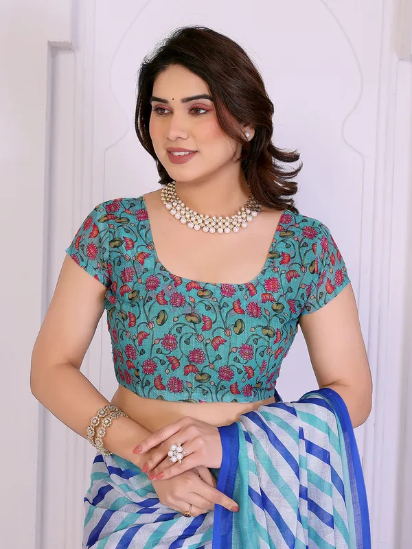 Digital_Print_Cotton_Linen_Saree