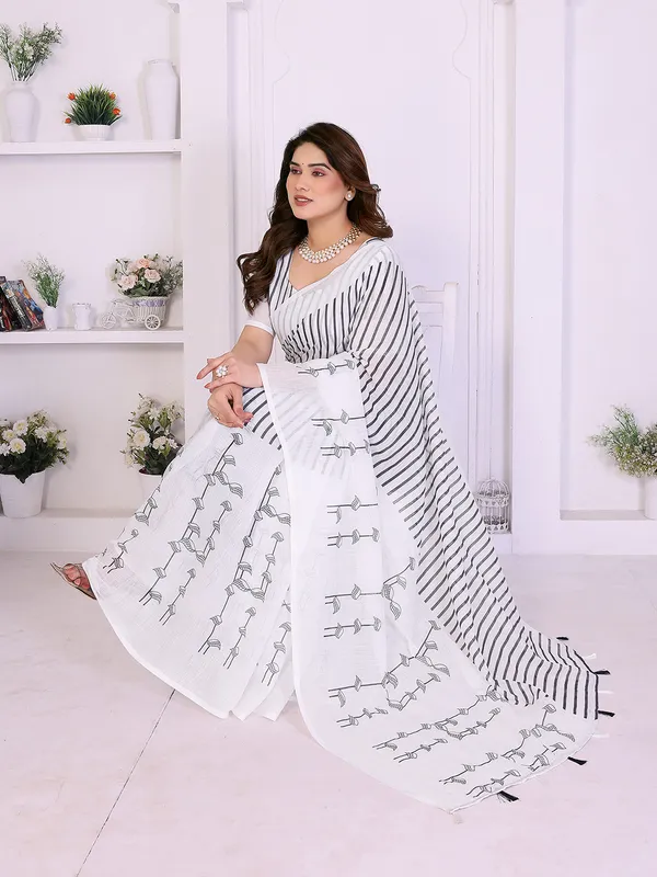 Digital_Print_Cotton_Linen_Saree