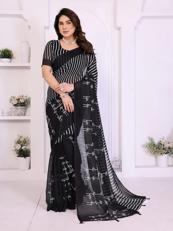 Digital_Print_Cotton_Linen_Saree