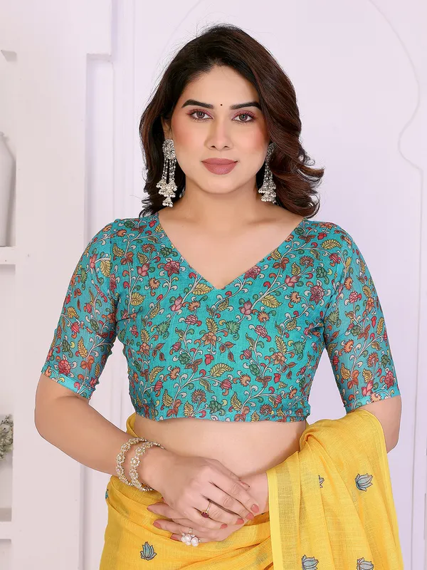 Digital_Print_Cotton_Linen_Saree