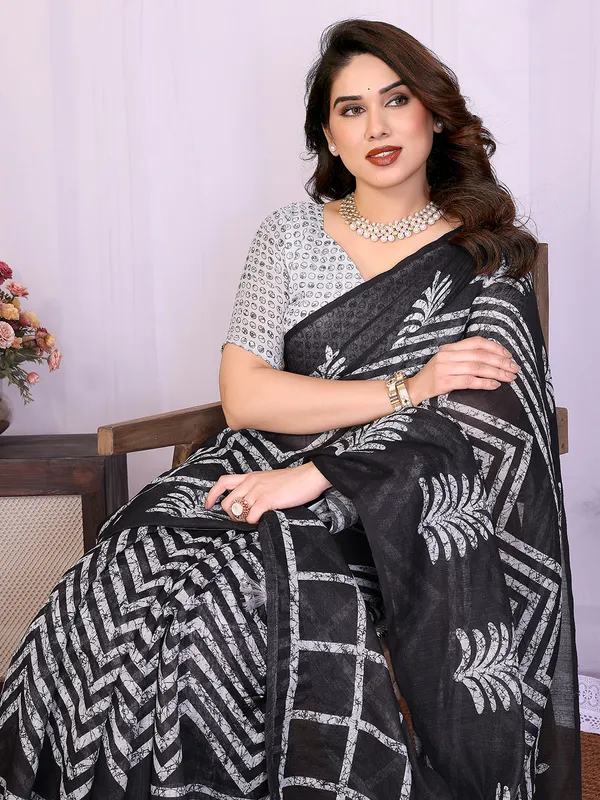 Digital_Print_Cotton_Linen_Saree