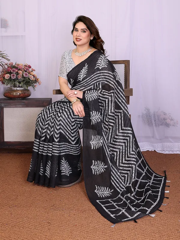 Digital_Print_Cotton_Linen_Saree