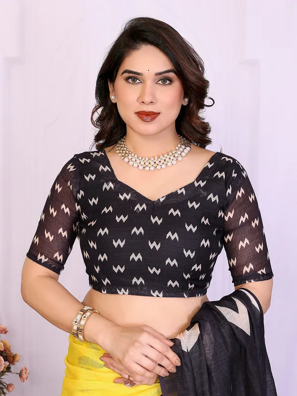 Digital_Print_Cotton_Linen_Saree