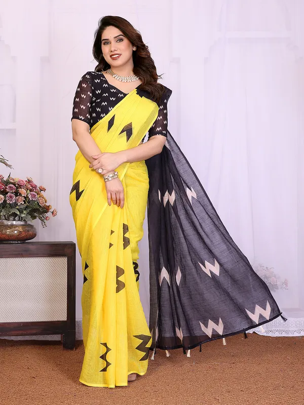 Digital_Print_Cotton_Linen_Saree