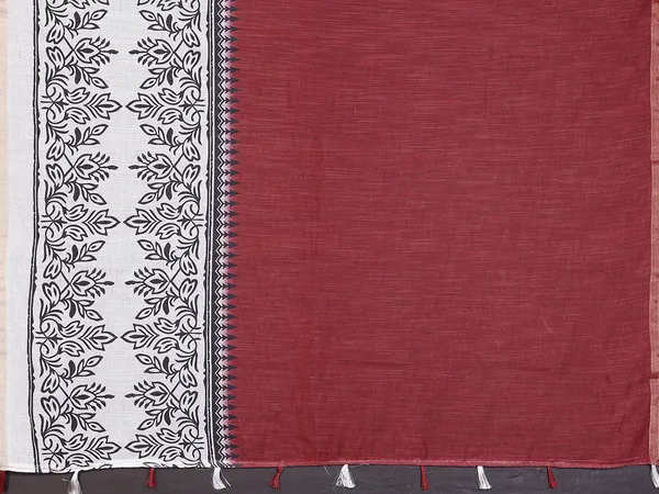 Digital_Print_Cotton_Linen_Saree_With_Unstitched_Blouse_Piece_(RED)
