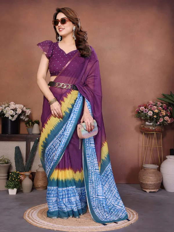Digital_Print_Cotton_Linen_Saree_With_Unstitched_Blouse_Piece_(RED)