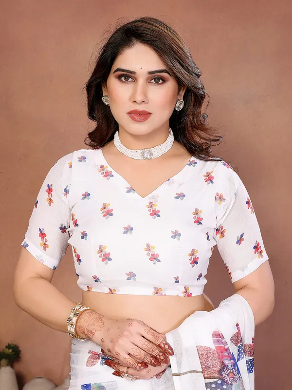 Digital_Print_Cotton_Linen_Saree_With_Unstitched_Blouse_Piece_(WHITE)