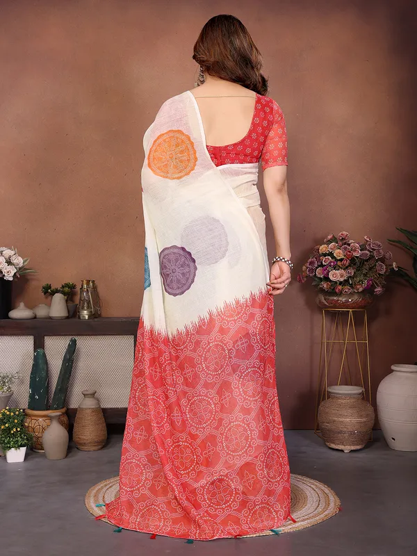 Digital_Print_Cotton_Linen_Saree_With_Unstitched_Blouse_Piece_(White)
