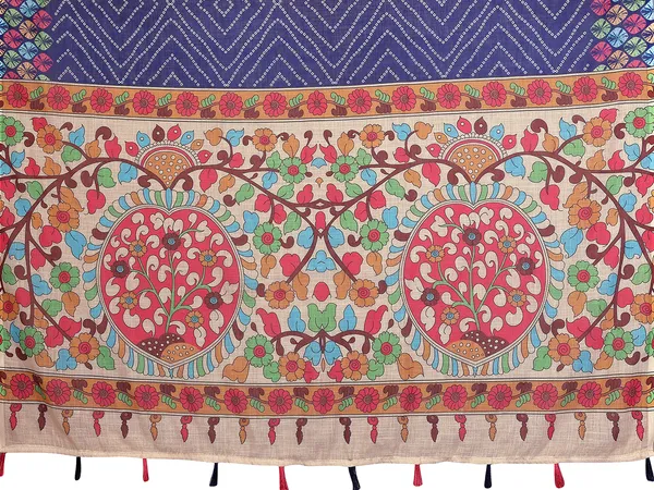 Digital_Print_Cotton_Linen_Saree_With_Unstitched_Blouse_Piece