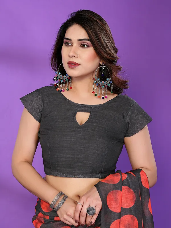 Digital_Print_Cotton_Linen_Saree_With_Unstitched_Blouse_Piece