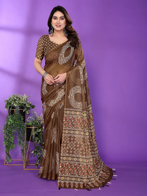Digital_Print_Cotton_Linen_Saree_With_Unstitched_Blouse_Piece