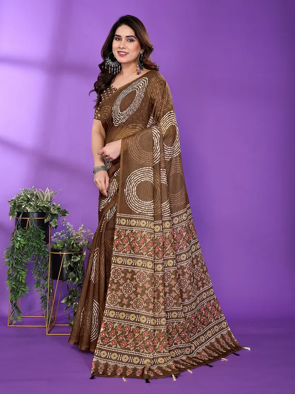 Digital_Print_Cotton_Linen_Saree_With_Unstitched_Blouse_Piece