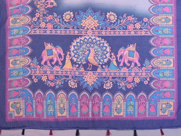 Digital_Print_Cotton_Linen_Saree_With_Unstitched_Blouse_Piece_(BLUE)