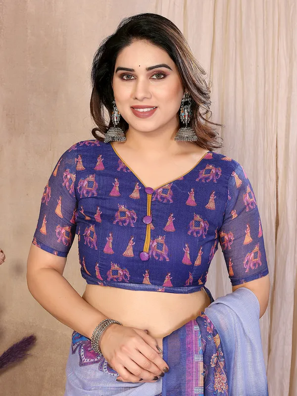 Digital_Print_Cotton_Linen_Saree_With_Unstitched_Blouse_Piece_(BLUE)