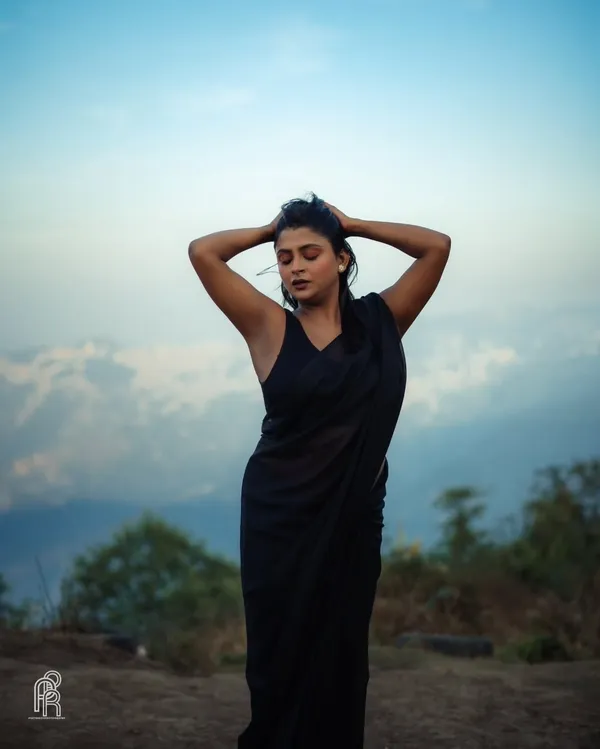 Elegant_Solid_Chiffon_Plain_Dyed_Saree_With_Unstitched_Blouse_Piece