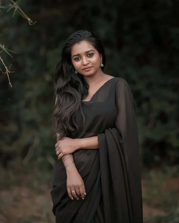 Elegant_Solid_Chiffon_Plain_Dyed_Saree_With_Unstitched_Blouse_Piece