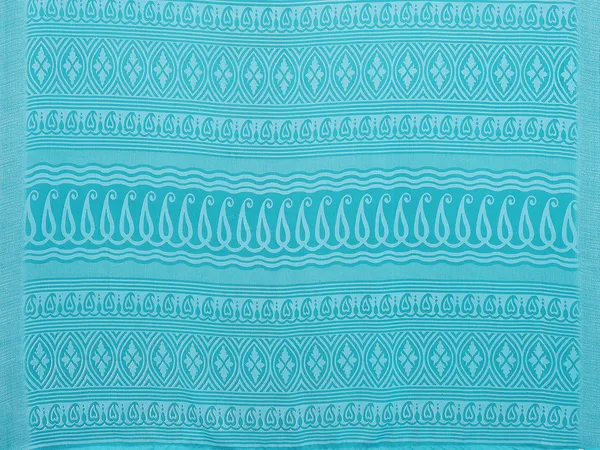 Paisley,_Floral_Print_Daily_Wear_Georgette_Saree��(Light_Blue,_Orange,_White)