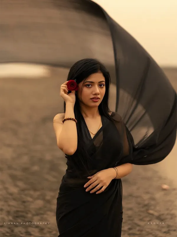 Elegant_Solid_Chiffon_Plain_Dyed_Saree_With_Unstitched_Blouse_Piece