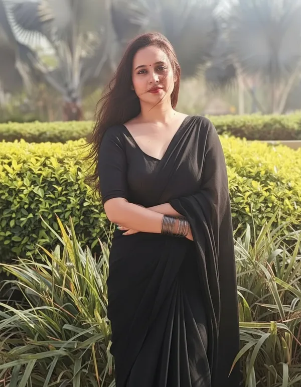 Elegant_Solid_Chiffon_Plain_Dyed_Saree_With_Unstitched_Blouse_Piece