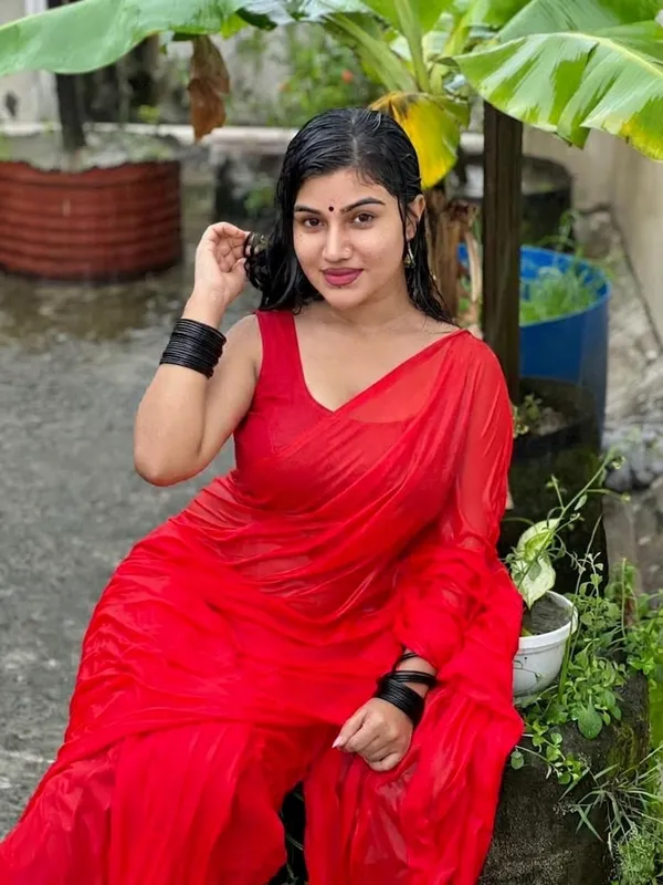 Plain_Dyed_Daily_Wear_Georgette_Saree_With_Unstitched_Blouse_Piece