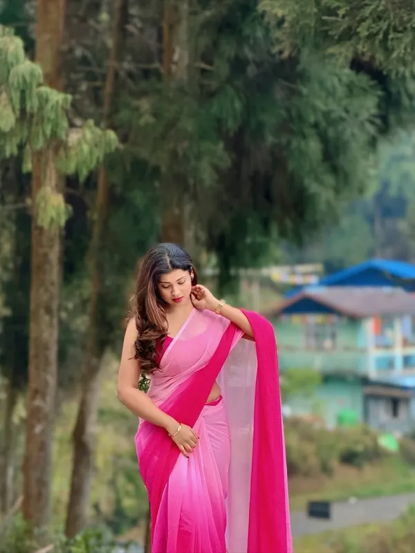 Dyed_Daily_Wear_Georgette_Saree_With_Unstitched_Blouse_Piece
