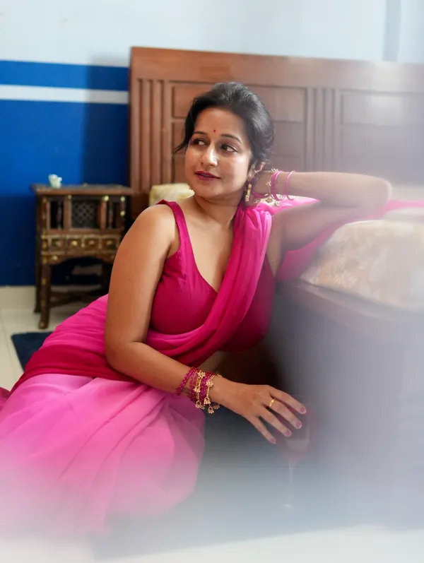 Dyed_Daily_Wear_Georgette_Saree_With_Unstitched_Blouse_Piece