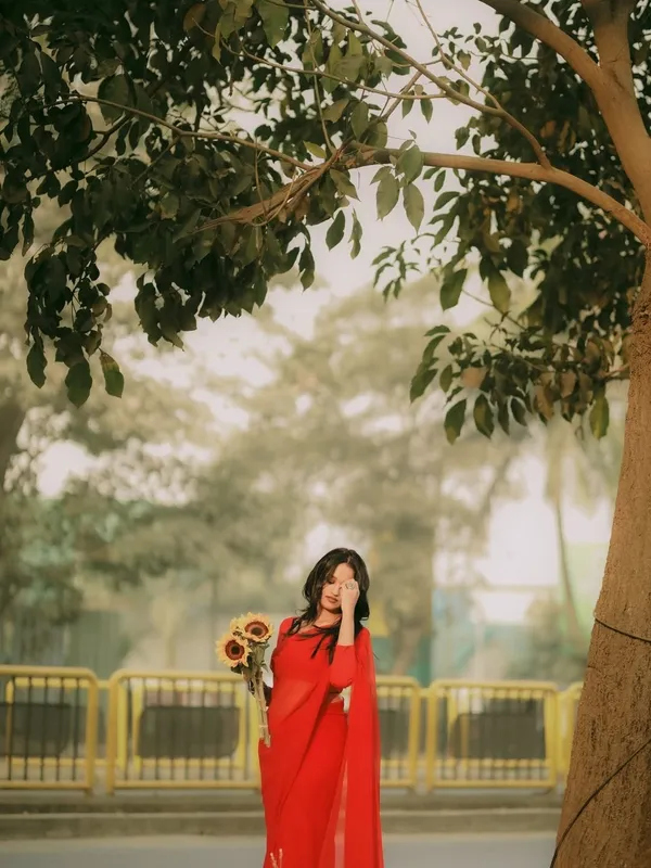 Plain_Dyed_Daily_Wear_Georgette_Saree_With_Unstitched_Blouse_Piece