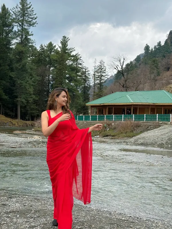 Plain_Dyed_Daily_Wear_Georgette_Saree_With_Unstitched_Blouse_Piece