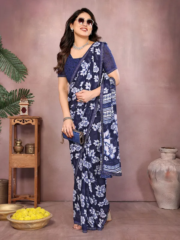 Paisley,_Floral_Print_Daily_Wear_Georgette_Saree��(Dark_Blue)