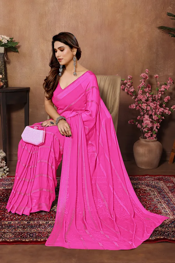 Embellished,_Self_Design_Bollywood_Georgette_Saree