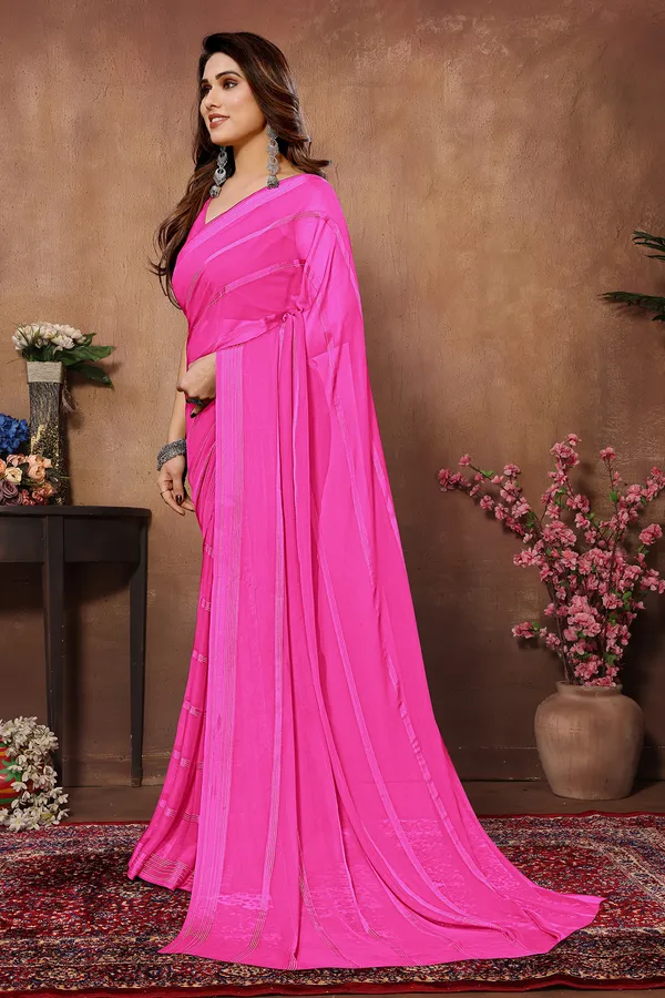 Embellished,_Self_Design_Bollywood_Georgette_Saree