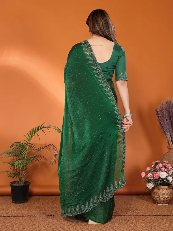 Women's_Chiffon_Shiny_Stone_and_Diamond_Work_Lace_Boarder_Saree_With_Unstitched_Blouse_Piece