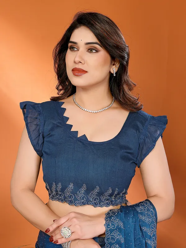 Women's_Chiffon_Shiny_Stone_and_Diamond_Work_Lace_Boarder_Saree_With_Unstitched_Blouse_Piece