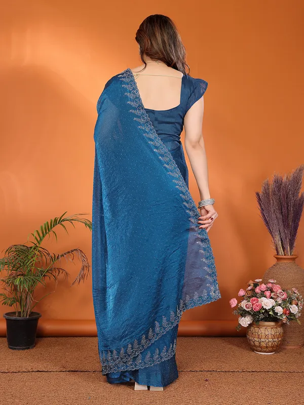 Women's_Chiffon_Shiny_Stone_and_Diamond_Work_Lace_Boarder_Saree_With_Unstitched_Blouse_Piece