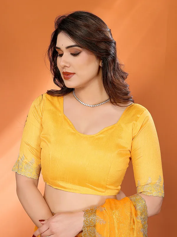 Women's_Chiffon_Shiny_Stone_and_Diamond_Work_Lace_Boarder_Saree_With_Unstitched_Blouse_Piece